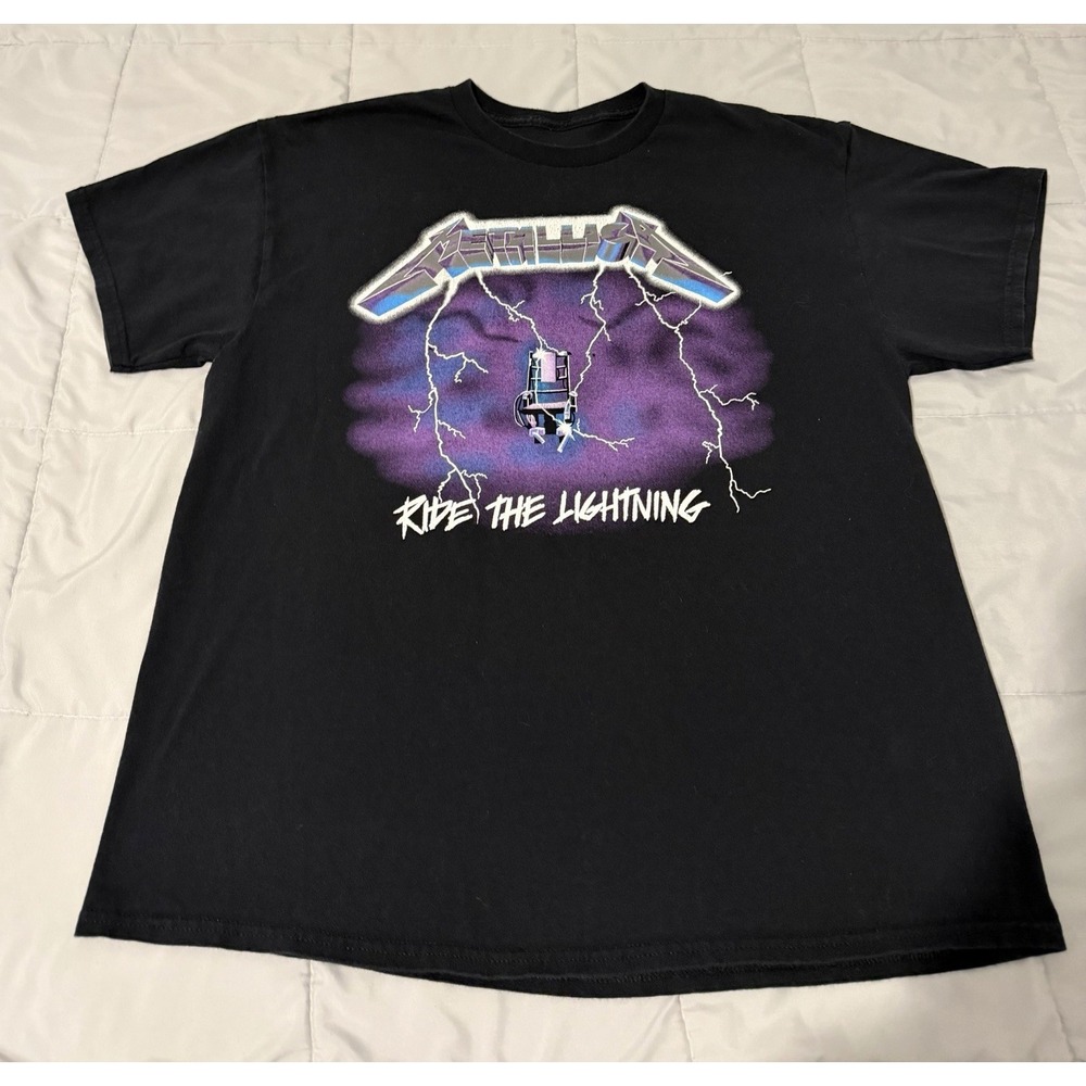 Metallica Ride the Lightning T-shirt XL Black